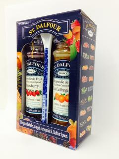 ST. Dalfour Dárkové balení ovocné pomazánky + lžička 2x284g