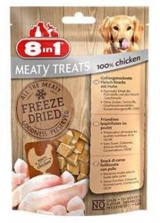 8in1 Mrazem sušené Meaty Treats 100% kuře 50g