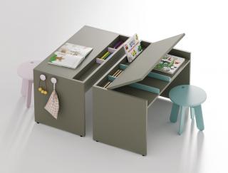 4b. Dětský stolek s výklopnou deskou a úložným prostorem  Lagrama