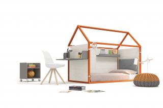 ROS38 - Montessori domečková postel s doplňky