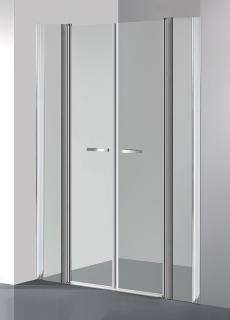 ARTTEC Dvoukřídlé sprchové dveře do niky COMFORT F 20 grape sklo 148 - 153 x 195 cm