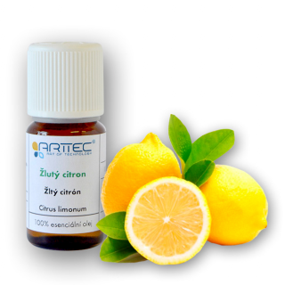 ARTTEC přírodní vonný olej Žlutý citron bio 10 ml
