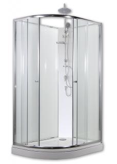 ARTTEC SIRIUS 120 x 90 cm - Sprchový box model 1 čiré sklo + sprchový set pravá vanička  5 let záruka + stěrka na sklo zdarma