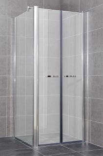 ARTTEC Sprchový kout rohový COMFORT A 35 čiré sklo 116 - 121 x 76,5 - 79 x 195 cm