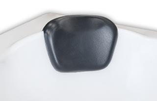 Relaxační podhlavník na vanu odnímatelný 25 x 17 cm, černý