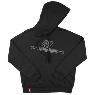 Mikina Ace Trucks Mission Pullover Hood Black Velikost: L