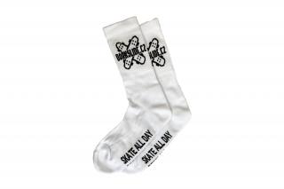 Ponožky Darkslide Crew White/Black Velikost ponožek: 42-47