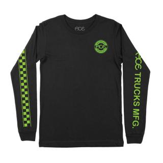 Triko Ace Trucks Retro Jersey Longsleeve Tee Black Velikost: L