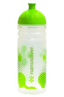 Antibakteriální sportovní láhev nanosilver® čirá/ zelená