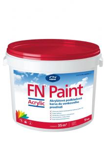 Bílá akrylátová barva pro exteriér FN NANO® Paint Acrylic  Kvalitní bílá akrylátová malířská barva