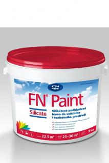 Bílá silikátová barva pro exteriér i interiér FN NANO® Paint Silicate  Bílá malířská barva