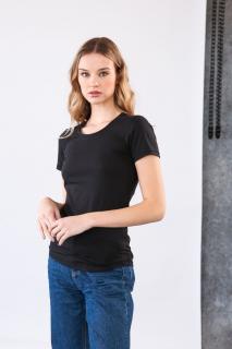 Černé dámské tričko Basic – nanoSPACE by LADA  S, M, L, XL Velikost: L