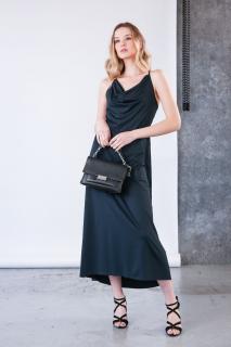Černé elegantní designové šaty Tokyo – nanoSPACE by LADA Velikost: L