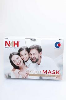 Ekonomické balení nano roušek YourMask 50ks  13,3 Kč / ks Varianta: 50 ks - šňůrky