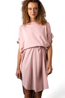 Letní růžové designové šaty Summer Eagle – nanoSPACE by LADA