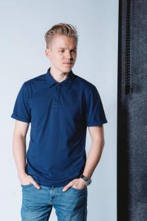 Modrá pánská polokošile Golf Polo nanoSPACE by LADA Velikost: XXL