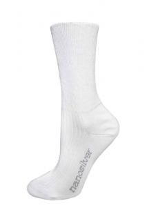 Zdravotní ponožky se stříbrem bílé Velikost: L 43/46