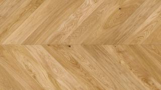 Třívrstvá dřevěná dubová podlaha BRIGHT CHEVRON