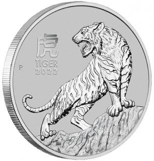 Investiční platinová mince tygr 2022 -Austrálie 1 Oz-Lunární série III.