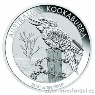 Investiční stříbrná mince Kookaburra 2016 1 Oz