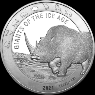 Investiční stříbrná mince Nosorožec-Big Five  1 Kg 2022