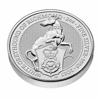 Investiční stříbrná mince White Greyhound 2021- 2 Oz