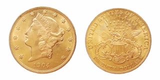 Investiční zlatá mince americký double Eagle-Liberty 1904