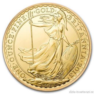 Investiční zlatá mince Britannia -2013 1 Oz