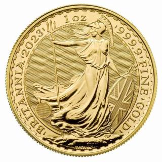 Investiční zlatá mince Britannia 2023- 1 Oz