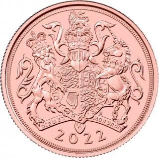 Investiční zlatá mince britský double Sovereign -2022
