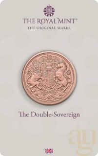 Investiční zlatá mince britský double Sovereign -2023 Charles III.
