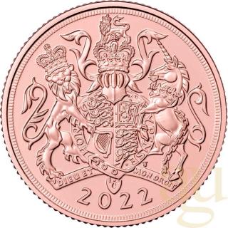 Investiční zlatá mince britský Sovereign -2022