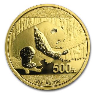 Investiční zlatá mince čínská Panda 2016 1 Oz