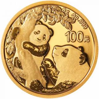 Investiční zlatá mince čínská Panda 2018 8g