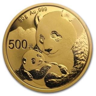 Investiční zlatá mince čínská Panda 2019 30g