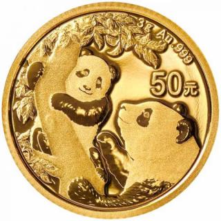 Investiční zlatá mince čínská Panda 2021 3g