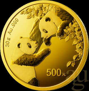 Investiční zlatá mince čínská Panda 2023 30g
