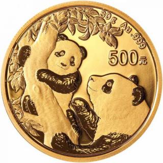 Investiční zlatá mince čínská Panda 22021 30g