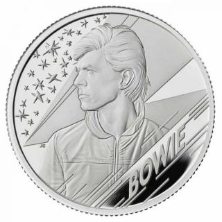 Moderní stříbrná mince David Bowie 2020 1/2 Oz proof