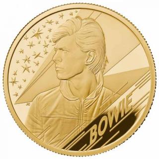 Moderní zlatá mince David Bowie 2020 1/4 Oz proof