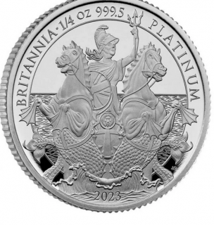 Platinová mince Britannia-proof -2023- 1/4 Oz