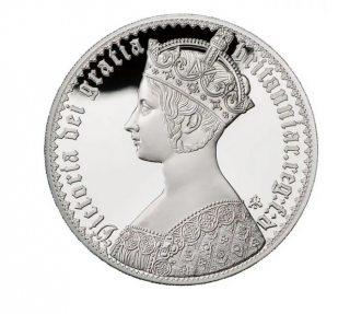 Stříbrná mince Viktoriina gotická koruna 2022 - 5 Oz proof