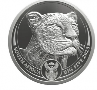 Stříbrná minceLeopard 1 Oz-série Big five 2023
