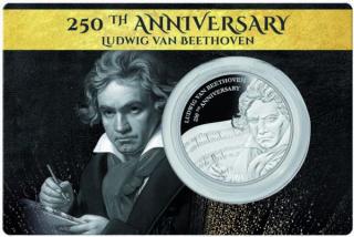 Stříbrná moderní mince Ludwig van Beethoven 1 Oz proof 2020