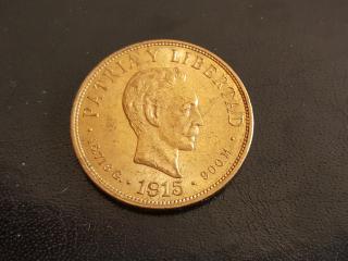 Zlatá mince 10 pesos Kuba-1915