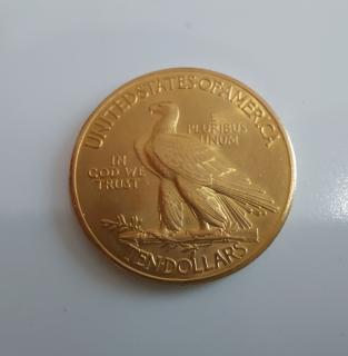 Zlatá mince americký 10 dollar -Indián 1932