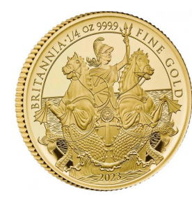 Zlatá mince Britannia-proof -2023 1/4 Oz