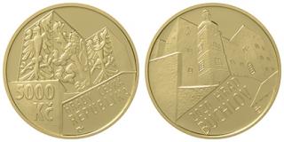 Zlatá mince hrad Buchlov 2020-série hrady - BK 1/2 Oz-5000kč-akce