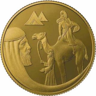 Zlatá mince Izák  a Rebeka 2019-Izrael