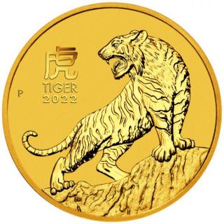 Zlatá mince Rok tygra 2022-10 Oz lunární série III.